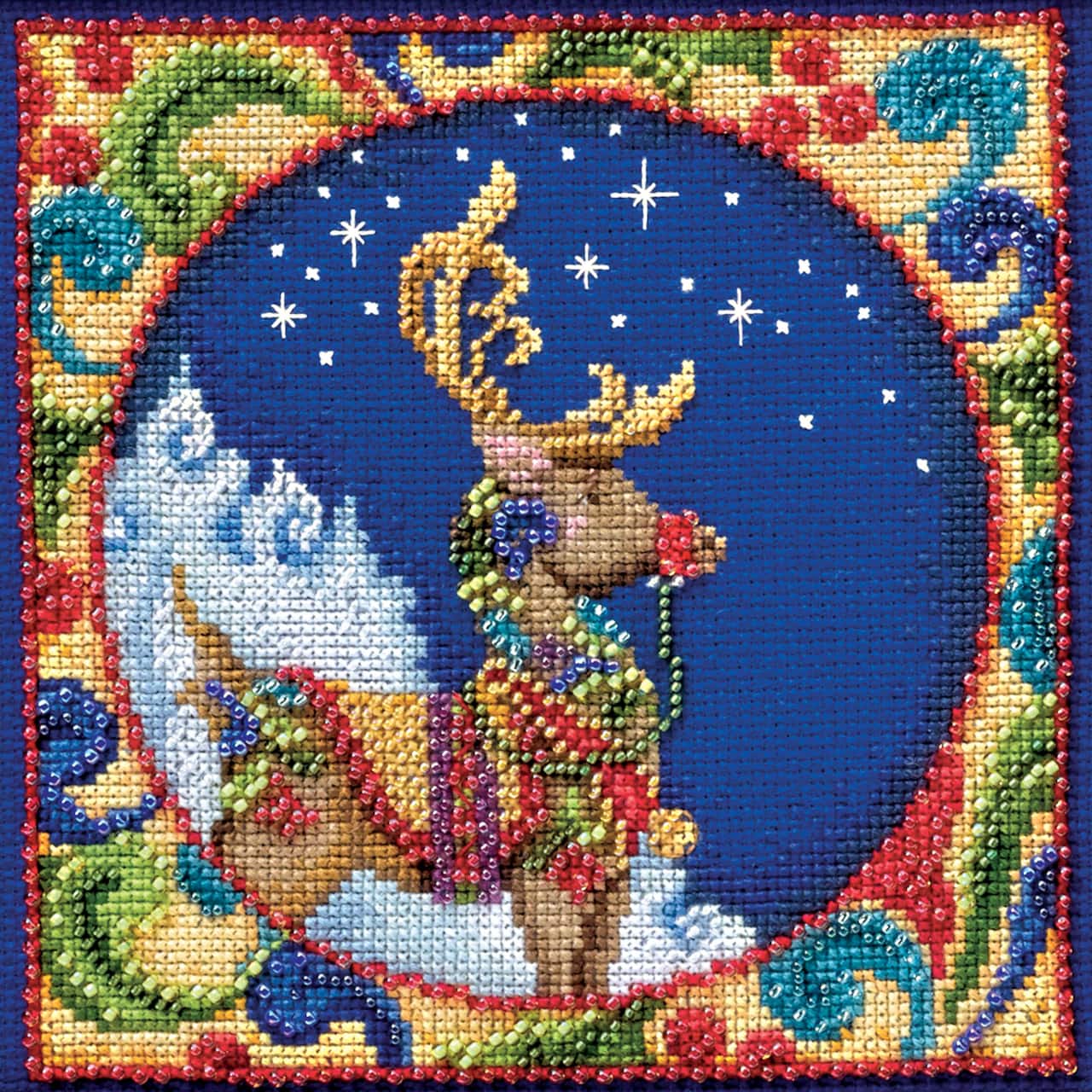 Mill Hill® Jim Shore Reindeer Beaded Counted Cross Stitch Kit